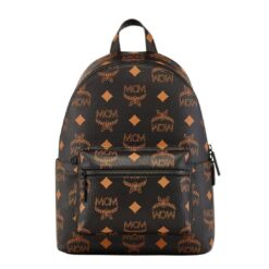 MCM STARK BACKPACK IN MAXI VISETOS BLACK