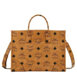 MCM MÜNCHEN TOTE IN MAXI VISETOS COGNAC