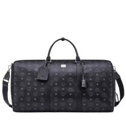 MCM OTTOMAR WEEKENDER BAG IN VISETOS BLACK