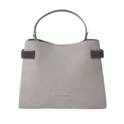 BRUNELLO CUCINELLI SUEDE BAG WITH PRECIOUS BANDS