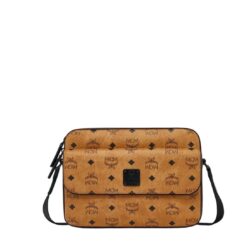 MCM MEDIUM AREN MESSENGER BAG IN VISETOS COGNAC