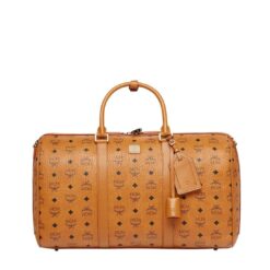MCM OTTOMAR WEEKENDER BAG IN VISETOS COGNAC