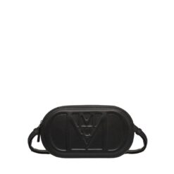 MCM MODE TRAVIA CROSSBODY POUCH IN SPANISH NAPPA LEATHER BLACK