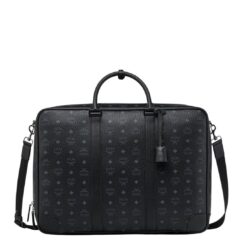 MCM LARGE OTTOMAR SUITCASE IN VISETOS BLACK