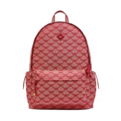 MCM HIMMEL BACKPACK IN LAURETOS JACQUARD RED