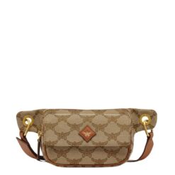 MCM HIMMEL BELT BAG IN LAURETOS JACQUARD BEIGE