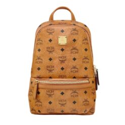 MCM AREN SLING BAG IN VISETOS COGNAC