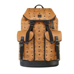 MCM BRANDENBURG BACKPACK IN VISETOS COGNAC