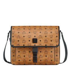 MCM KLASSIK MESSENGER IN VISETOS COGNAC