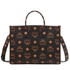 MCM MÜNCHEN TOTE IN MAXI VISETOS BLACK