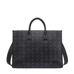 MCM X- LARGE MUNCHEN TOTE IN VISETOS BLACK