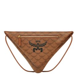 MCM HIMMEL TRIANGLE POUCH IN LAURETOS COGNAC