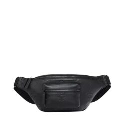 MCM MEDIUM FURSTEN BELT BAG IN MAXI MONOGRAM LEATHER BLACK