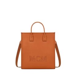 MCM MEDIUM KLASSIK TOTE IN SPANISH CALF LEATHER COGNAC