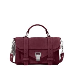 PROENZA PS1 TINY BAG IN SUEDE BORDEAUX