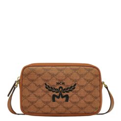 MCM SMALL HIMMEL CROSSBODY IN LAURETOS COGNAC
