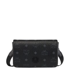 MCM MINI AREN CAMERA BAG IN VISETOS BLACK