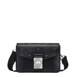 MCM SMALL VIKTOR CROSSBODY IN VISETOS BLACK