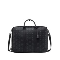 MCM OTTOMAR SUITCASE IN VISETOS BLACK