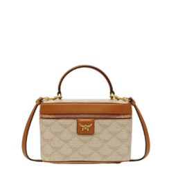 MCM HIMMEL VANITY CASE IN LAURETOS BEIGE
