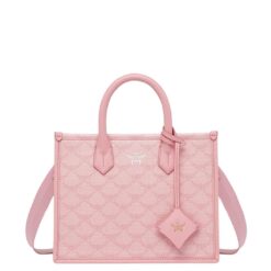 MCM SMALL HIMMEL TOTE IN LAURETOS PINK
