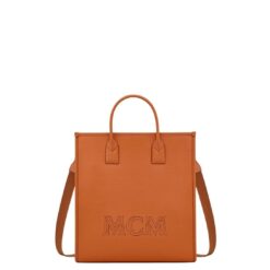 MCM MEDIUM KLASSIK TOTE IN SPANISH CALF LEATHER COGNAC