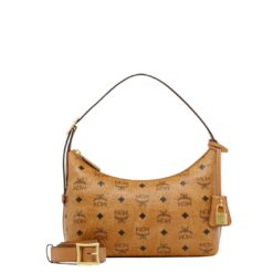 MCM AREN HOBO IN VISETOS COGNAC