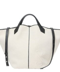 PROENZA XL CHELSEA TOTE IN CANVAS BLACK NATURAL