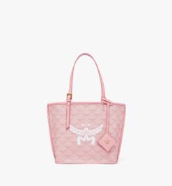 MCM MINI HIMMEL SHOPPER IN LAURETOS PINK