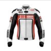 Yamaha Motogp Motorbike Racing Leather Jacket - Front View