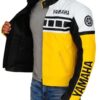 Yamaha Motorcycle Yellow Biker Jacket - Side View