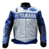 Yamaha Champion motorcycle Leather Jacket for Men's - Front View