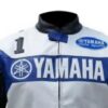 Yamaha Champion motorcycle Leather Jacket for Men's - Side View