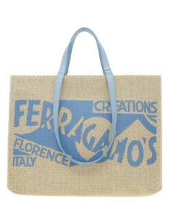 FERRAGAMO TOTE BAG WITH LOGO (L)