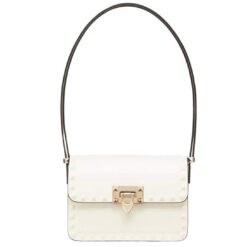 VALENTINO GARAVANI SMALL ROCKSTUD23 SMOOTH CALFSKIN SHOULDER BAG