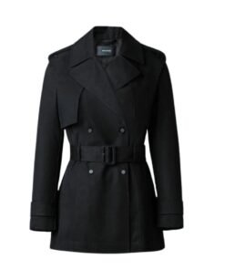 MACKAGE ADVA MID-LENGTH BUCKLED BELT TRENCH