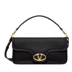 VALENTINO GARAVANI VLOGO 1960 NAPPA LEATHER SHOULDER BAG