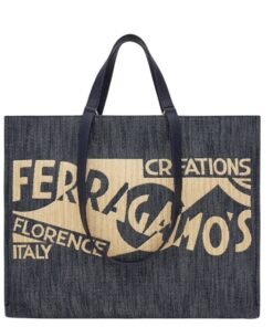 FERRAGAMO TOTE BAG WITH LOGO (M)