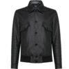 billionaire red leather jacket - Front View