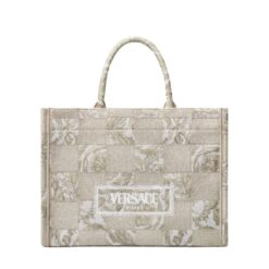 VERSACE CONTRASTO ATHENA TOTE BAG