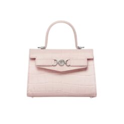VERSACE CROC-EFFECT MEDUSA '95 SMALL HANDBAG