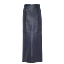 PRADA LONG NAPPA LEATHER SKIRT