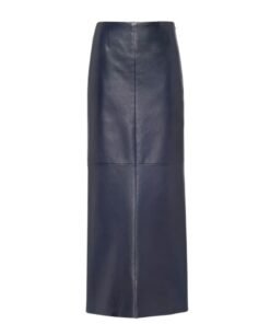 PRADA LONG NAPPA LEATHER SKIRT
