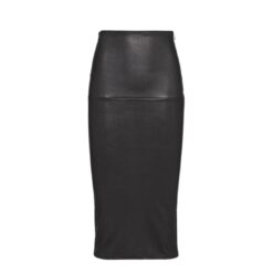 PRADA STETCH NAPPA LEATHER SKIRT