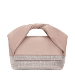 JWA SMALL TWISTER - LEATHER TOP HANDLE BAG WITH CRYSTALS