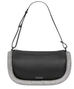 JWA BUMPER-15 - LEATHER SHOULDER BAG WITH CRYSTAL