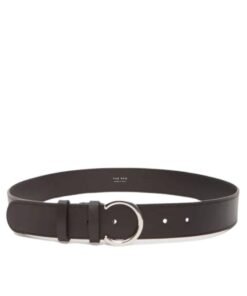 LA GARCONNE THE ROW HALF MOON BELT — DARK BROWN