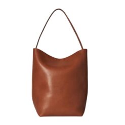 LA GARCONNE THE ROW LARGE N/S PARK TOTE DARK CUIR