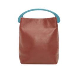 LA GARCONNE DRIES VAN NOTEN CRISP LEATHER BAG RUST