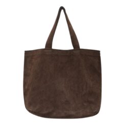LA GARCONNE GUIDI SUEDE SHOPPER BAG — DARK BROWN